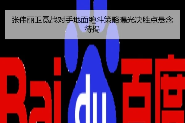 张伟丽卫冕战对手地面缠斗策略曝光决胜点悬念待揭